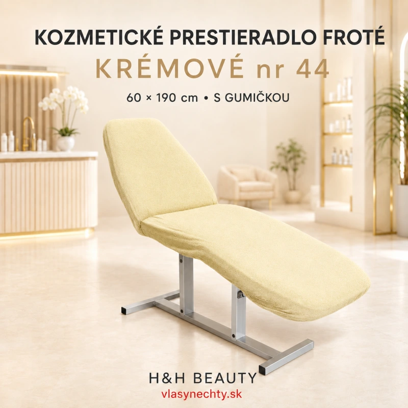 KOZMETICKÉ PRESTIERADLO FROTÉ KRÉMOVÉ nr 44