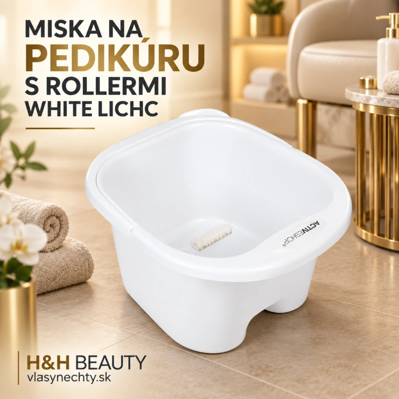 MISKA NA PEDIKÚRU S ROLLERMI WHITE LICH