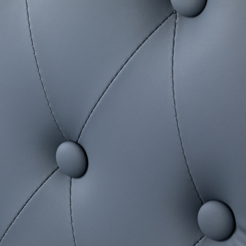 BARBERSKE KRESLO GABBIANO Francesco v grafitovej farbe s brúseným čiernym rámom 9