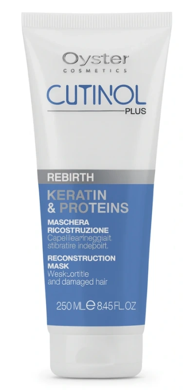 OYSTER CUTINOL PLUS REBIRTH Keratínová a proteinová rekonštrukčná maska 250 ml 3.KROK 1