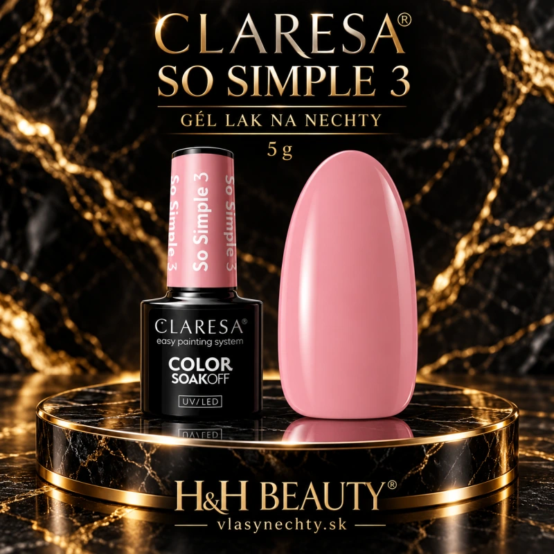 Gél lak na nechty CLARESA SO SIMPLE 3 -5g
