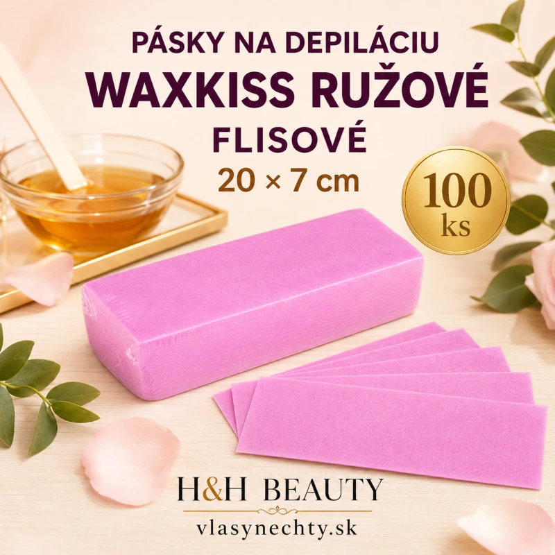 PÁSKY NA DEPILÁCIU WAXKISS RUŽOVÉ 100KS
