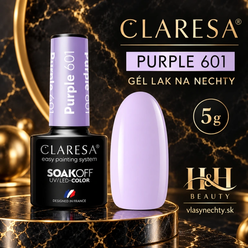 CLARESA GÉL LAK NA NECHTY PURPLE 601 -5g