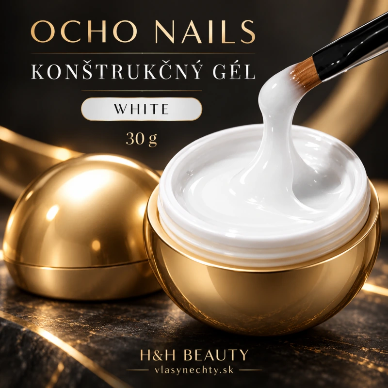 OCHO NAILS Konštrukčný gél white 30 g