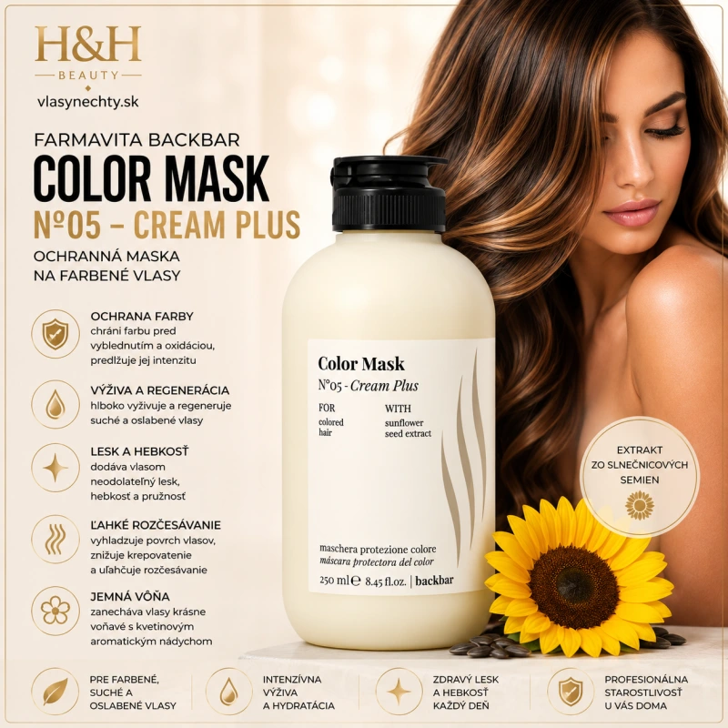 Farmavita BACKBAR COLOR MASK Č.05 - CREAM PLUS 250ml