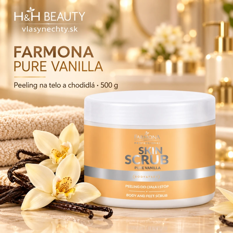 FARMONA PEELING NA TELO A NOHY SKIN SCRUB PURE VANILLA 500 G