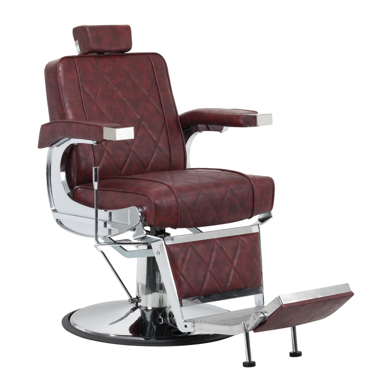 Barberské kreslo Hair System BM88066 bordová