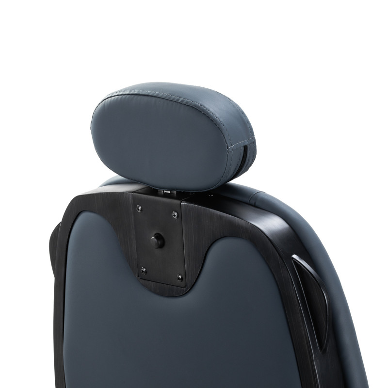 BARBERSKE KRESLO GABBIANO Francesco v grafitovej farbe s brúseným čiernym rámom 6