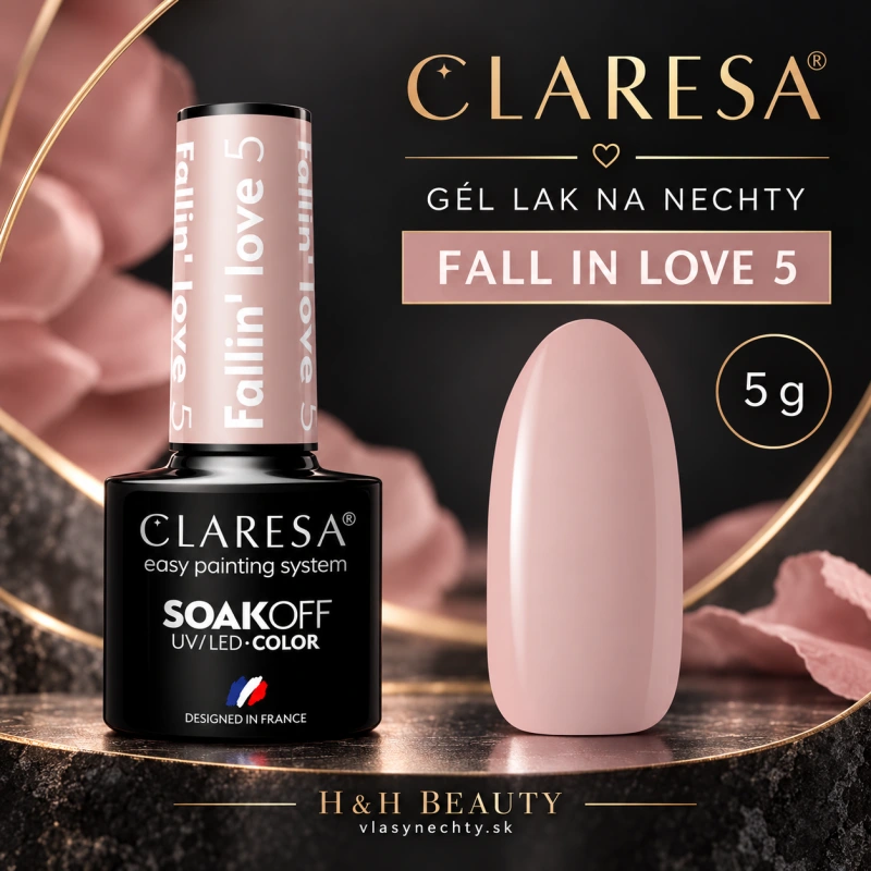 CLARESA GÉL LAK NA NECHTY FALLIN"LOVE 5 - 5 g