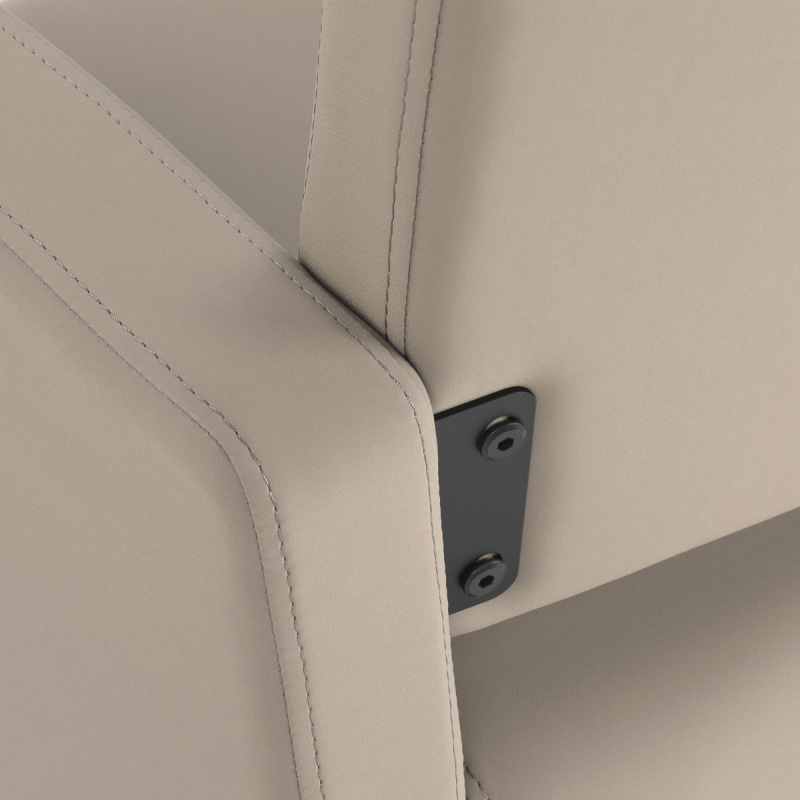 KADERNÍCKE KRESLO GABBIANO VITORIA šedo-bežové 4