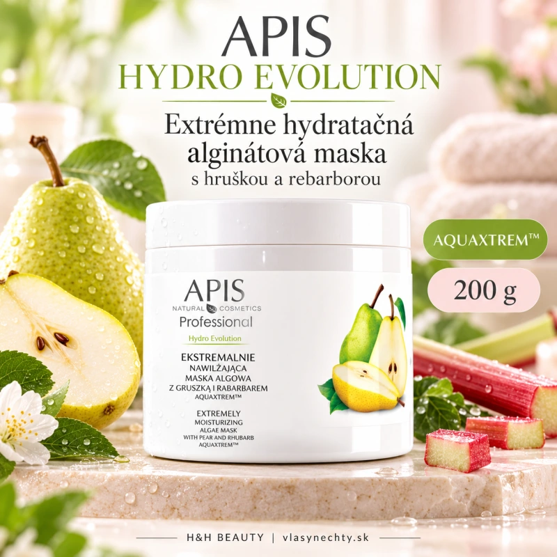 APIS EXTRÉMNE HYDRATUJÚCA ALGINATOVÁ MASKA S HRUŠKOU A REBARBOROU AQUAXTREM 200g