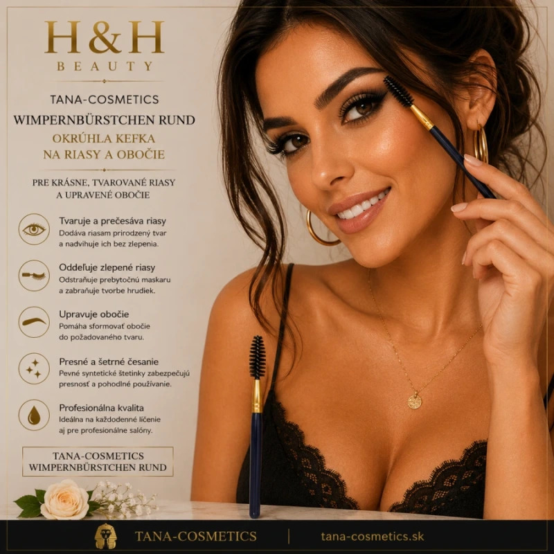 TANA-Cosmetics WIMPERNBÜRSTCHEN RUND na riasy