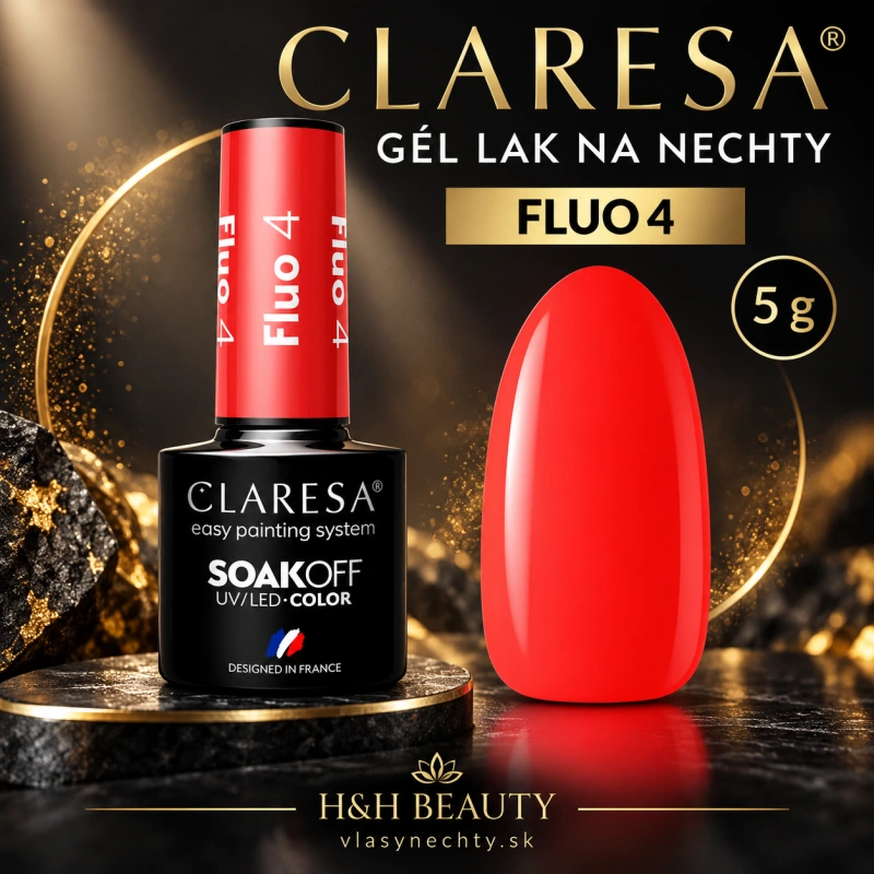 CLARESA GÉL LAK NA NECHTY FLUO 4 - 5g