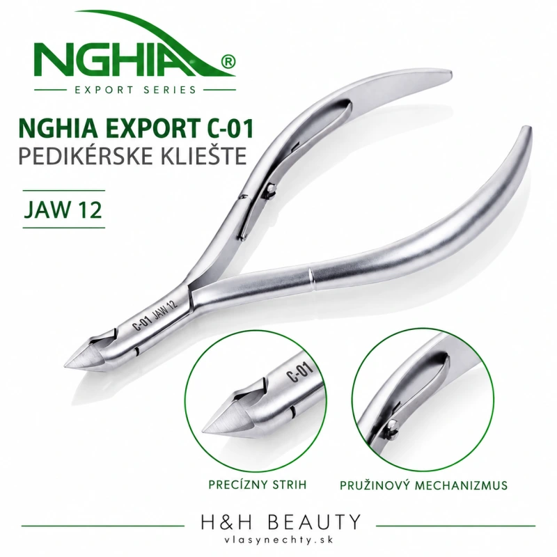 NGHIA EXPORT PEDIKÉRSKE KLIEŠTE C-01 JAW 12