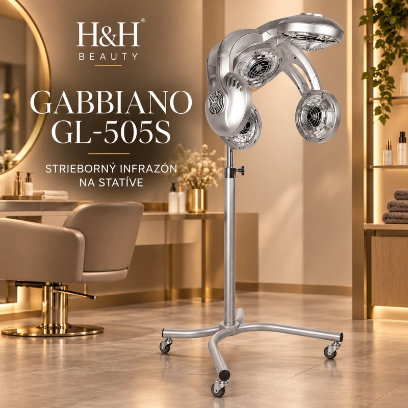 KADERNÍCKY INFRAZON GABBIANO NA STATÍVE GL-505S STRIEBORNÝ