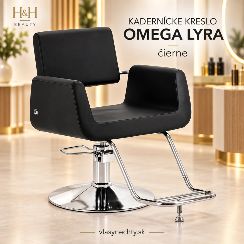 KADERNÍCKE KRESLO Omega Lyra čierne