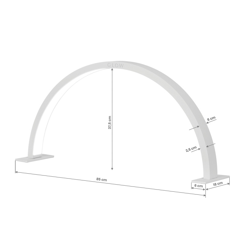 GLOW lampa do manikúra ARCHE II šedá 6