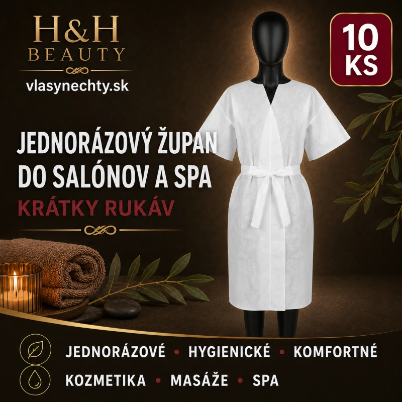Jednorazový župan do kozmetických salónov a SPA – 10 ks