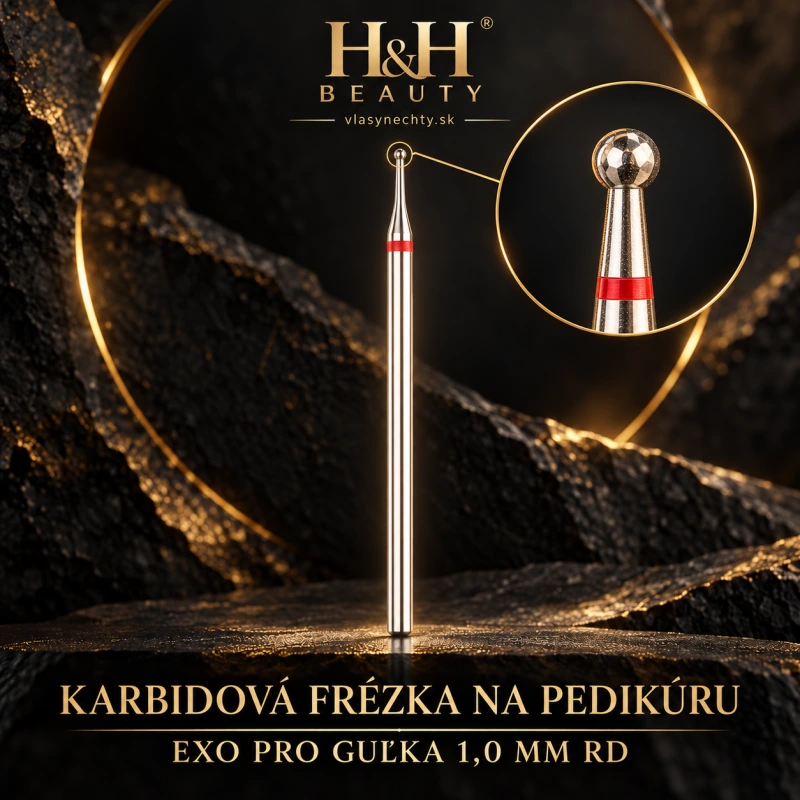 KARBIDOVÁ FRÉZKA NA PEDIKÚRU EXO PRO GUĽKA 1,0MM RD