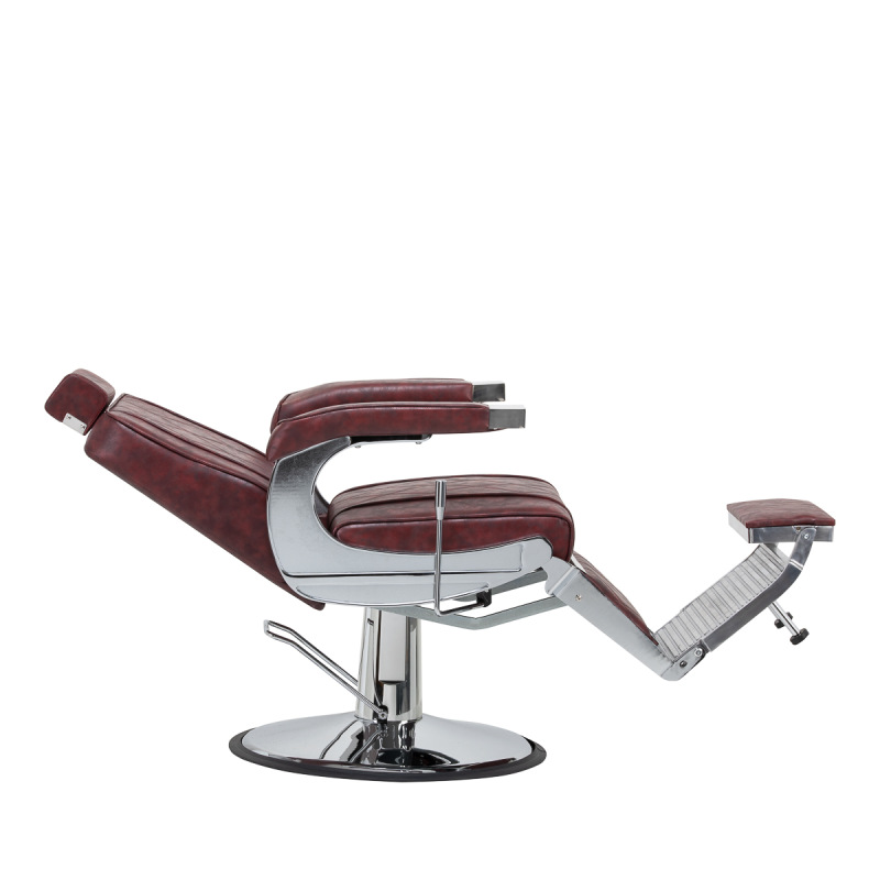 Barberské kreslo Hair System BM88066 bordová 2