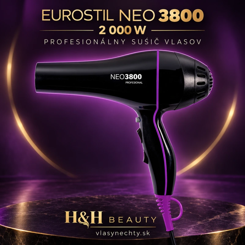 EUROSTIL NEO 3800 – Profesionálny sušič vlasov 2000 W