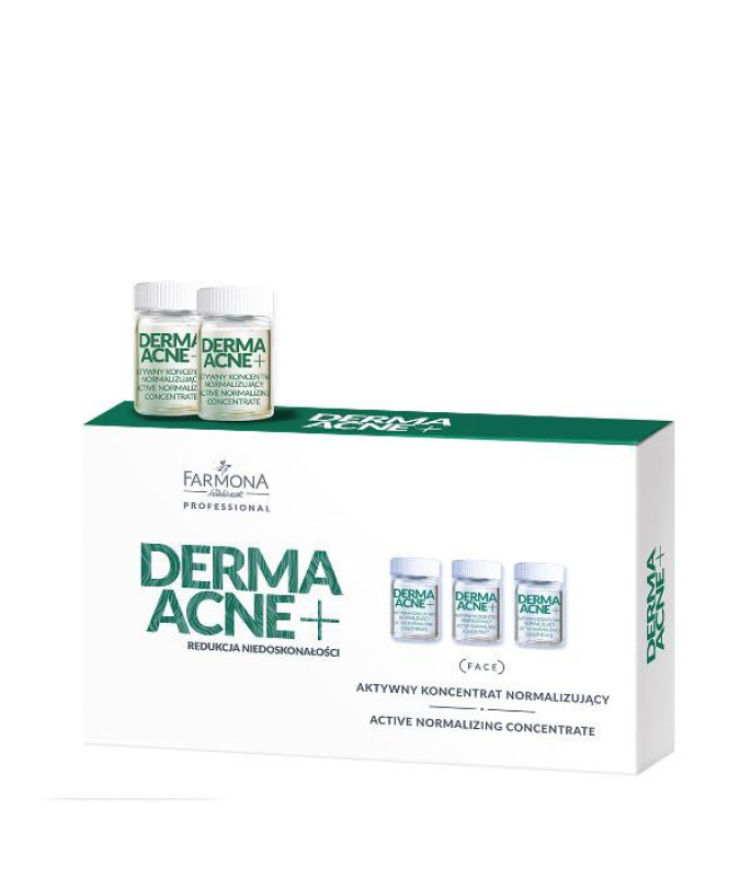 FARMONA DERMAACNE+ Aktívny normalizačný koncentrát na tvár 10x5ml 1