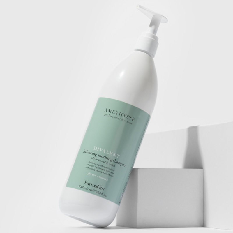 Farmavita AMETHYSTE ADVANCE DIVALENT Balancing Soothing Shampoo 1000ml 1