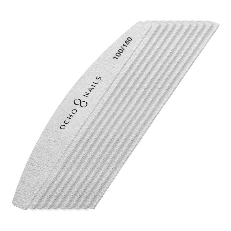 Ocho Nails crescent slim file 100/180 10 ks. 3