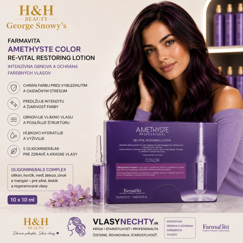 Farmavita Amethyste Color Re-Vital Restoring Lotion 10x10 ml