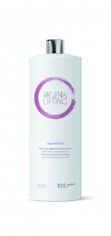RIGENA Rekonštrukčný šampón pre poškodené vlasy s kašmírom a kyselinou hyaluronovou 1000ml