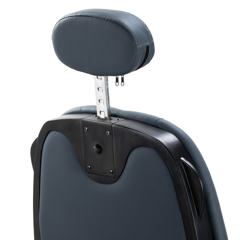 BARBERSKE KRESLO GABBIANO Francesco v grafitovej farbe s brúseným čiernym rámom 7