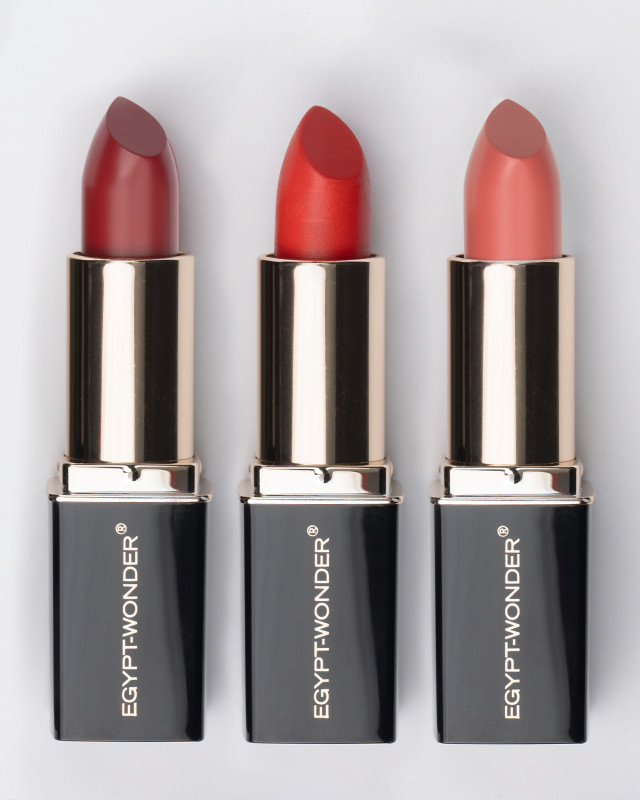 EGYPT WONDER Day+Night Lipstick Set, 3 druhy, Cherry, Mulberry, Champagne