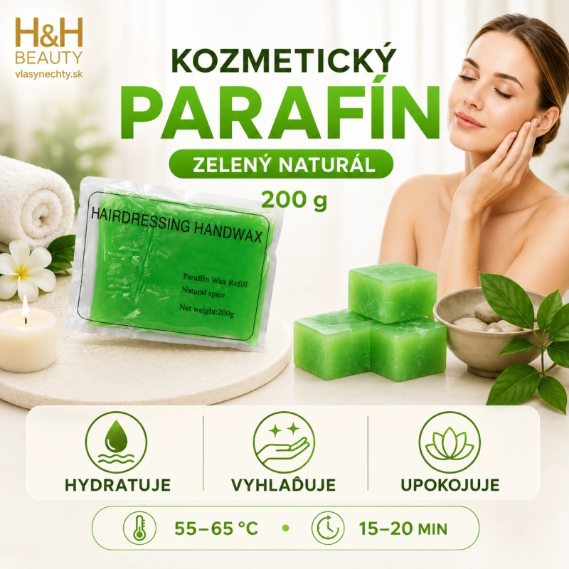 KOZMETICKÝ PARAFÍN ZELENÝ NATURÁL 200G