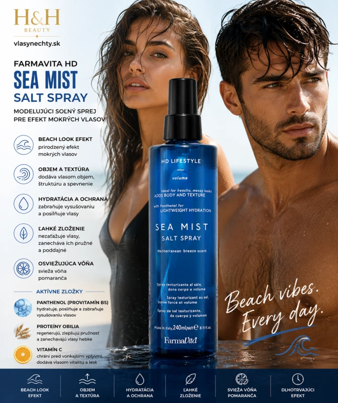 Farmavita HD Sea Mist Salt Spray 240 ml 2