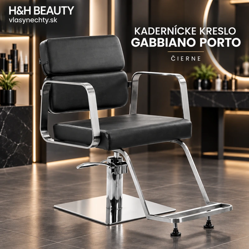 KADERNÍCKE KRESLO GABBIANO Porto čierne
