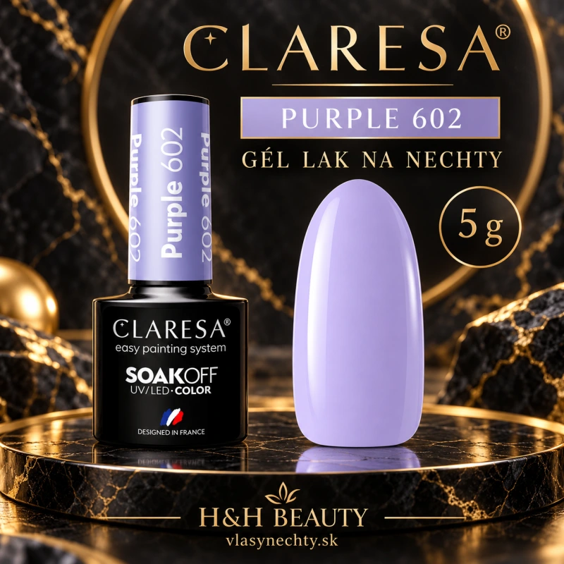 CLARESA GÉL LAK NA NECHTY PURPLE 602 -5g