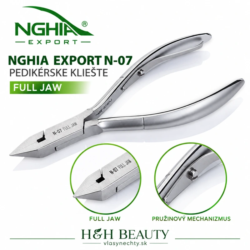 NGHIA EXPORT PEDIKÉRSKE KLIEŠTE N-07 FULL JAW