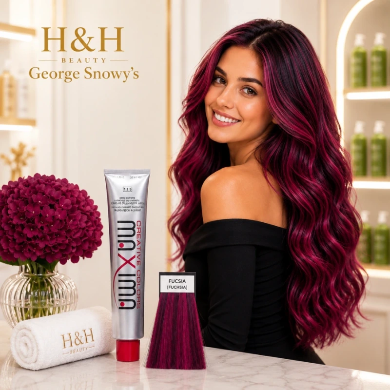 MAXIMA Farebný melír HAIR COLOR FUXIA – intenzívna ružová 100 ml 3