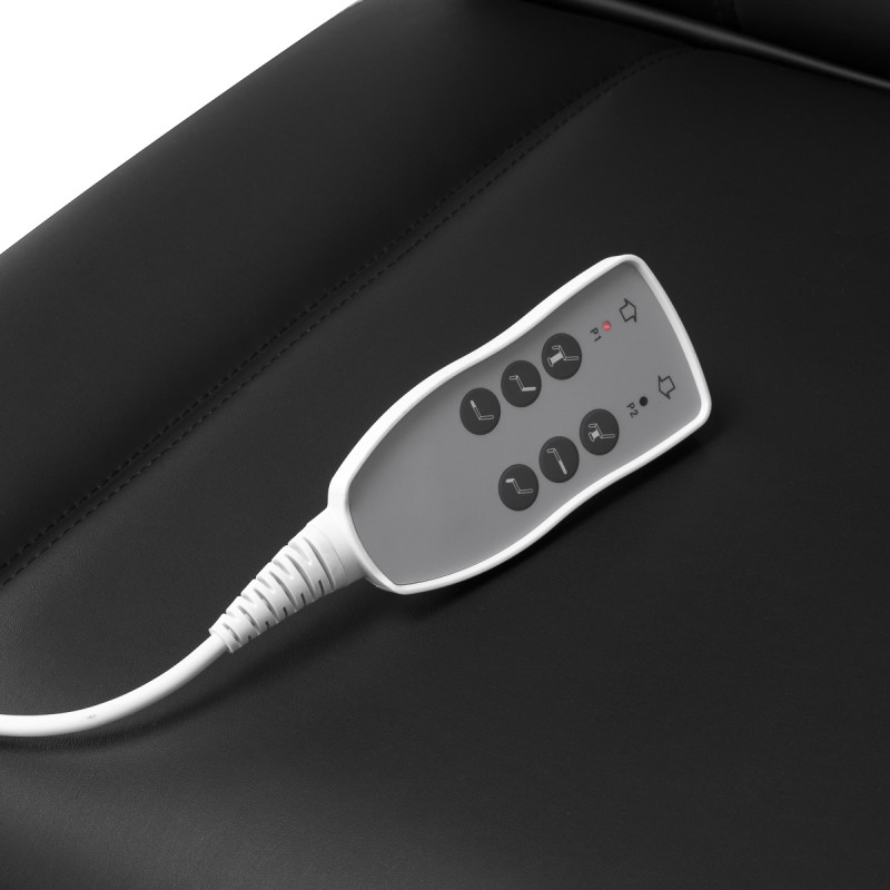 Kozmetické kreslo Azzurro Lux 3m čierne 15