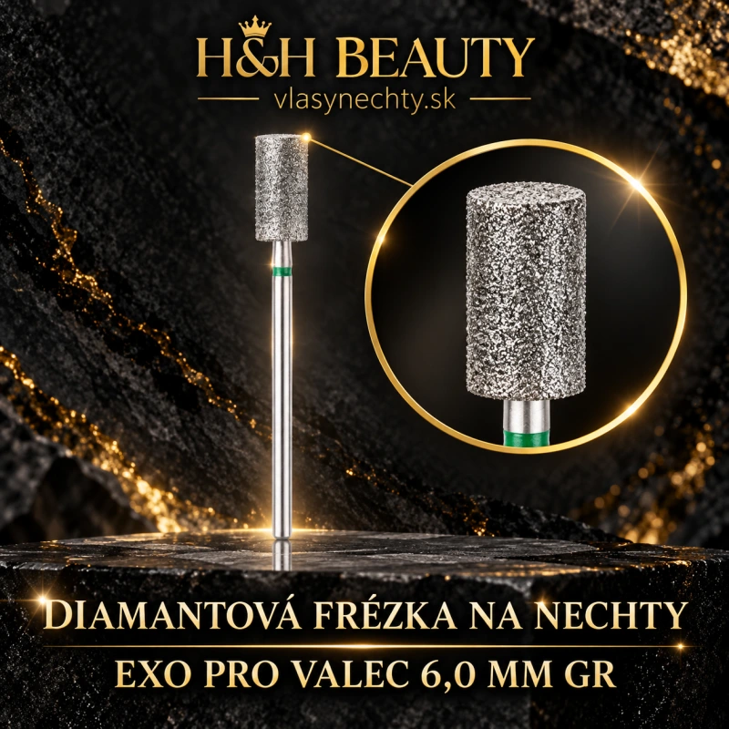 DIAMANTOVÁ FRÉZKA NA NECHTY EXO PRO VALEC 6,0MM GR