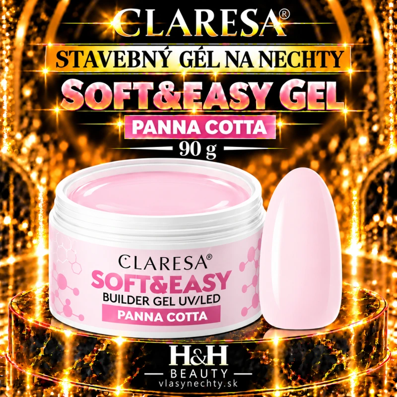 CLARESA STAVEBNÝ GÉL NA NECHTY SOFT&EASY GEL panna cotta 90g