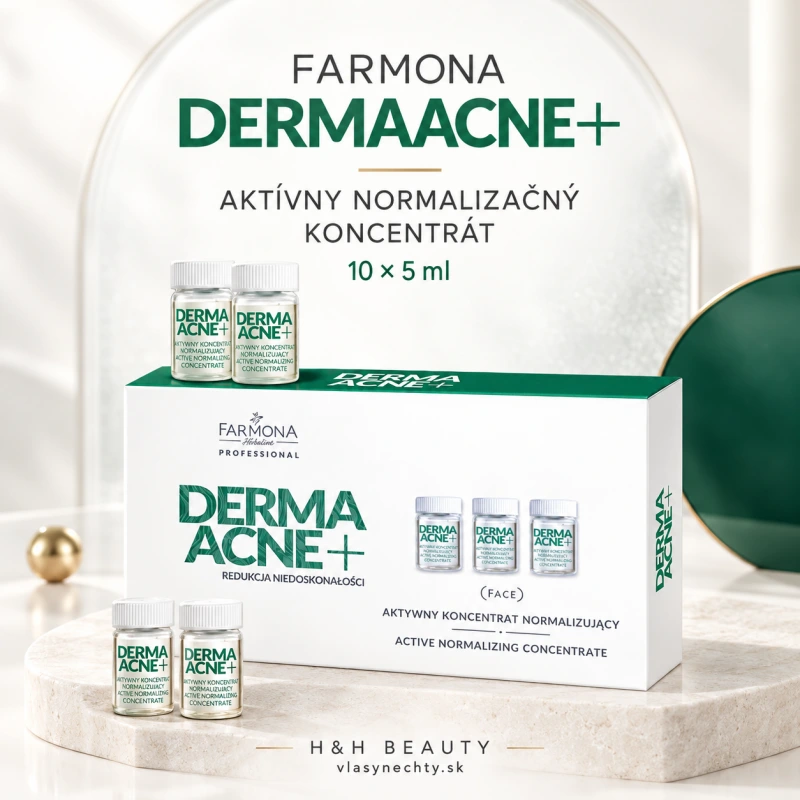 FARMONA DERMAACNE+ Aktívny normalizačný koncentrát na tvár 10x5ml 3