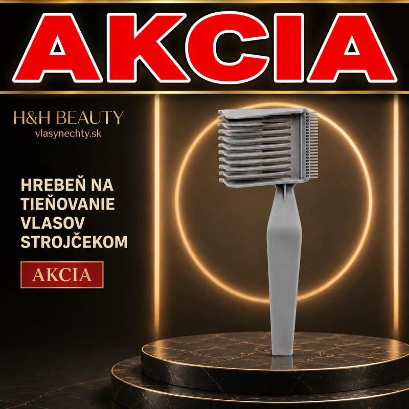 KADERNÍCKY HREBEŇ na tieňovanie vlasov strojčekom