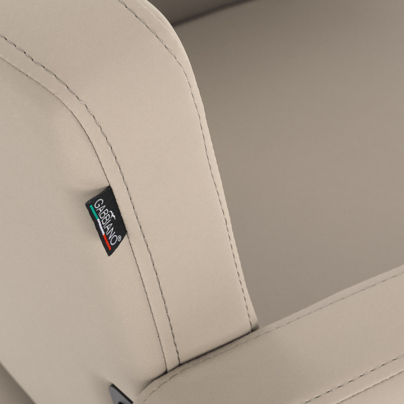 KADERNÍCKE KRESLO GABBIANO VITORIA šedo-bežové 6