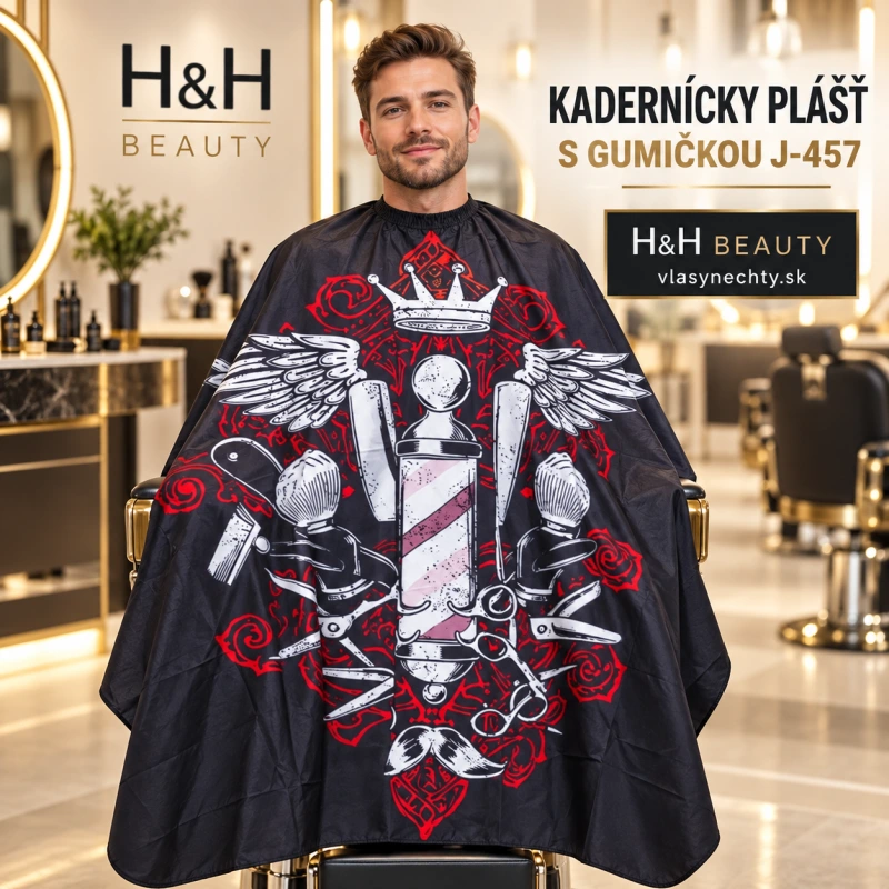 Kadernícky plášť s gumičkou J-457