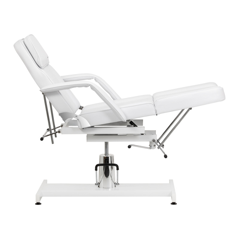 Hydraulické kozmetické kreslo na pedikúru Sillon 210 s kolískom a deliteľnou opierkou na n 4