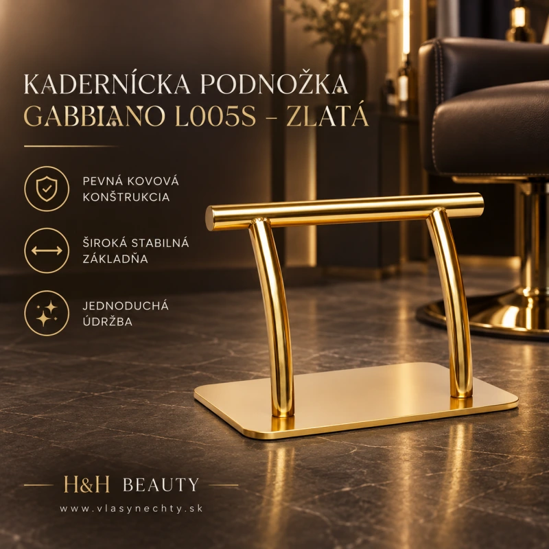 KADERNÍCKA PODNOŽKA GABBIANO L005S – ZLATÁ