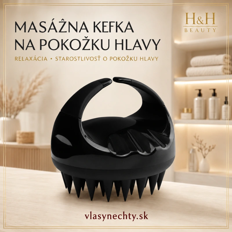 Masážna kefka na pokožku hlavy
