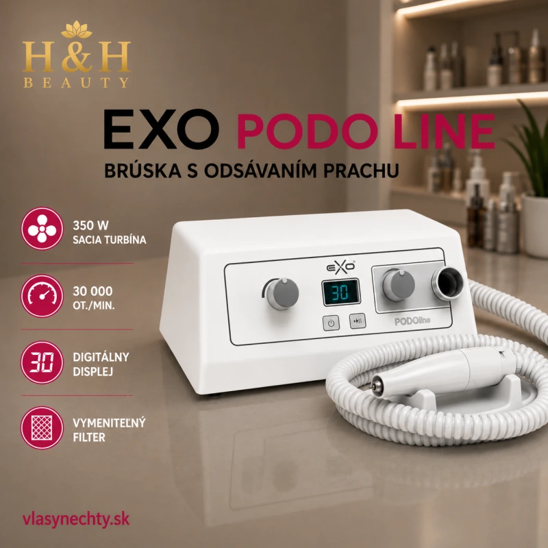 BRÚSKA NA PEDIKÚRU S ODSÁVENÍM EXO PODO LINE - Sacia turbína: 350 W
