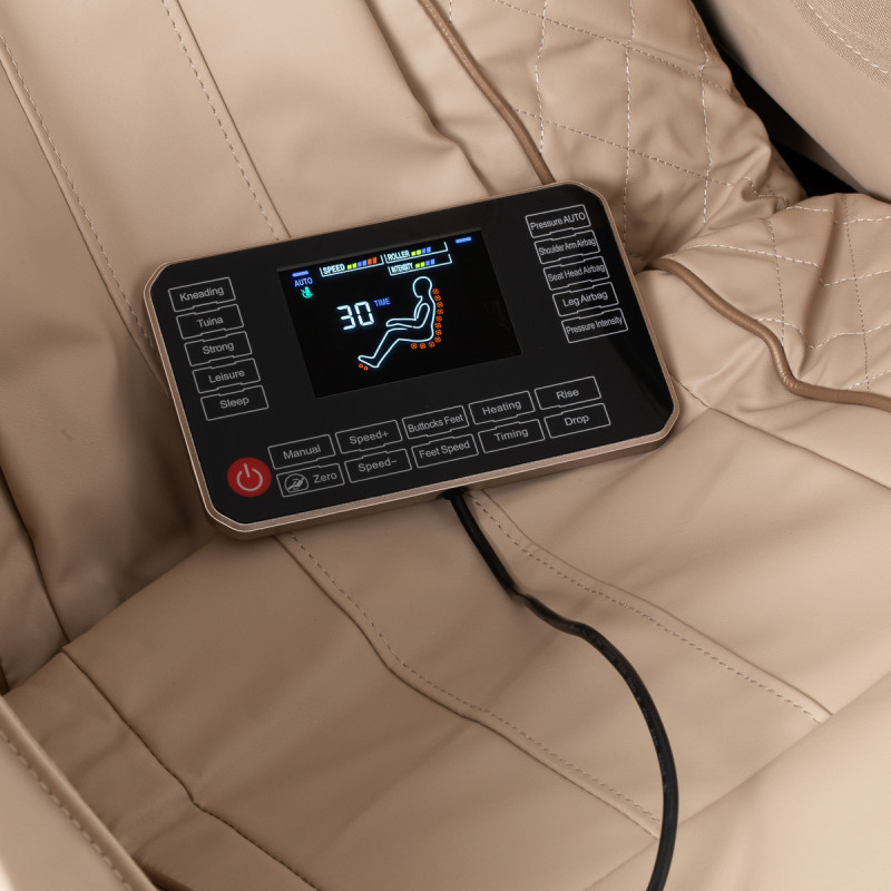 Masážne kreslo Sakura Prime 108 krémovo bežové 13